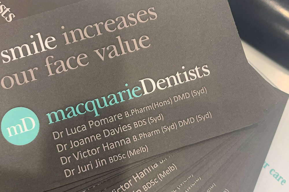 Macquarie Dentists - Calling Card